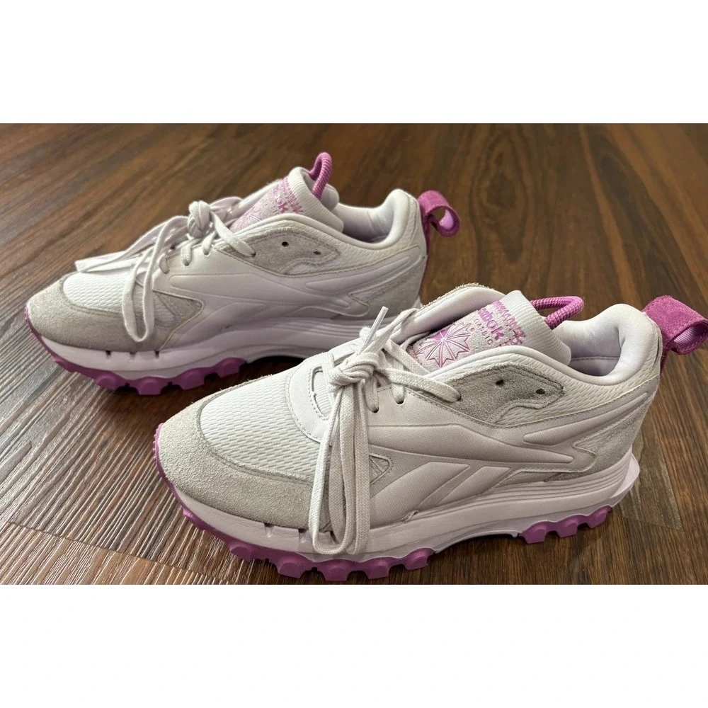Reebok Cardi B Women's Size 7.5 Shoes Sneakers Classic Leather Ultraberry HQ6024